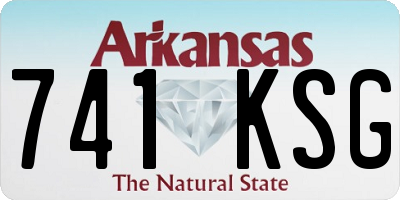 AR license plate 741KSG