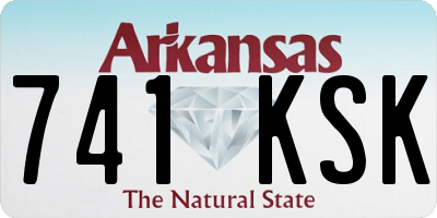 AR license plate 741KSK
