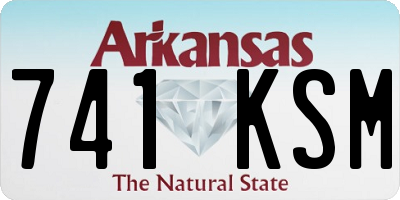 AR license plate 741KSM