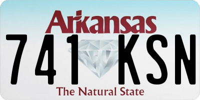 AR license plate 741KSN