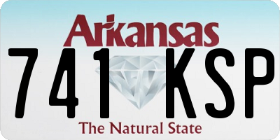 AR license plate 741KSP