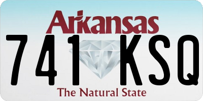 AR license plate 741KSQ