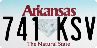 AR license plate 741KSV