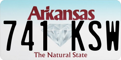 AR license plate 741KSW