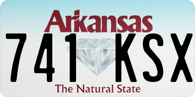 AR license plate 741KSX