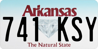 AR license plate 741KSY