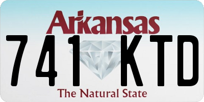 AR license plate 741KTD
