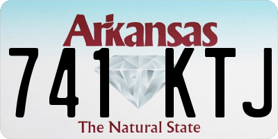 AR license plate 741KTJ