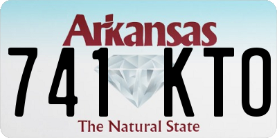 AR license plate 741KTO