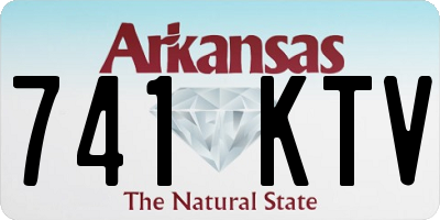 AR license plate 741KTV