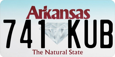 AR license plate 741KUB