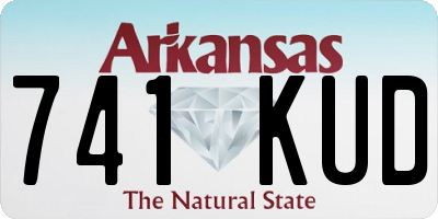 AR license plate 741KUD