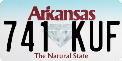 AR license plate 741KUF