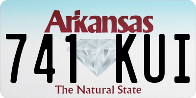 AR license plate 741KUI