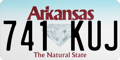 AR license plate 741KUJ