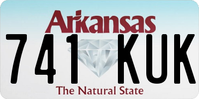 AR license plate 741KUK