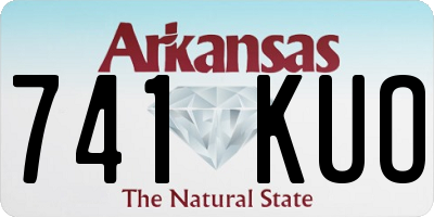 AR license plate 741KUO