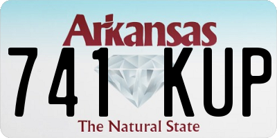 AR license plate 741KUP