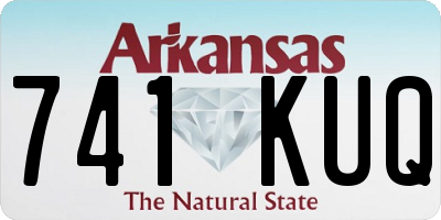 AR license plate 741KUQ