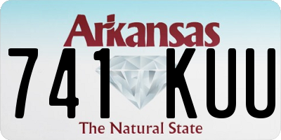 AR license plate 741KUU