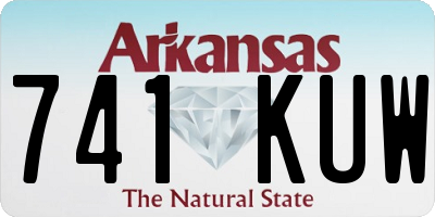 AR license plate 741KUW