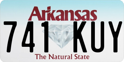 AR license plate 741KUY