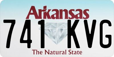 AR license plate 741KVG