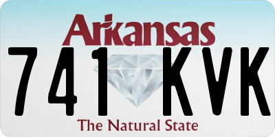 AR license plate 741KVK