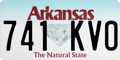 AR license plate 741KVO