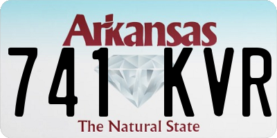 AR license plate 741KVR