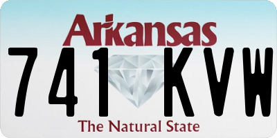 AR license plate 741KVW
