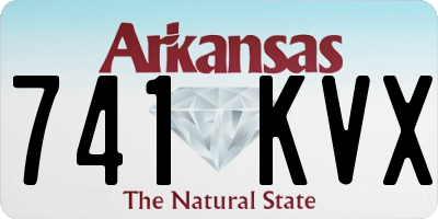 AR license plate 741KVX