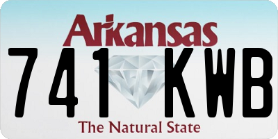 AR license plate 741KWB