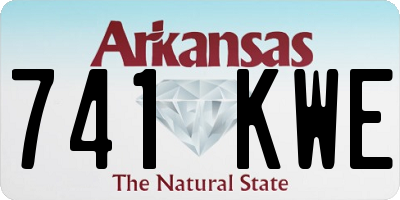 AR license plate 741KWE