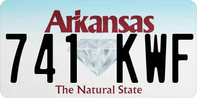 AR license plate 741KWF