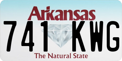AR license plate 741KWG