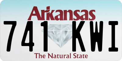 AR license plate 741KWI