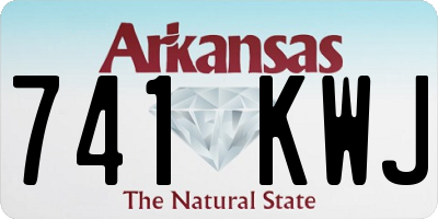 AR license plate 741KWJ