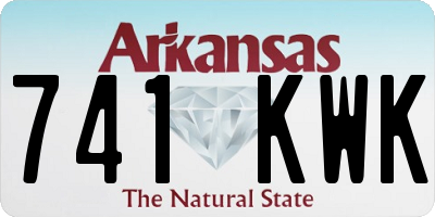 AR license plate 741KWK
