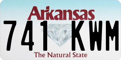 AR license plate 741KWM