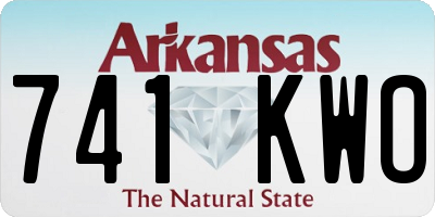 AR license plate 741KWO