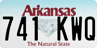 AR license plate 741KWQ