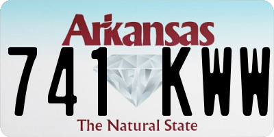 AR license plate 741KWW
