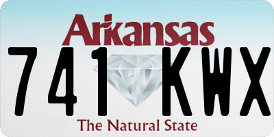 AR license plate 741KWX