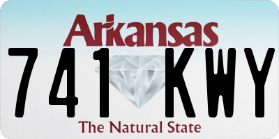 AR license plate 741KWY