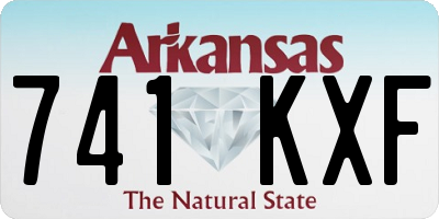AR license plate 741KXF