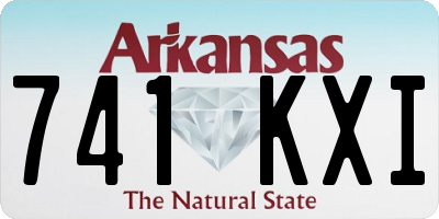 AR license plate 741KXI