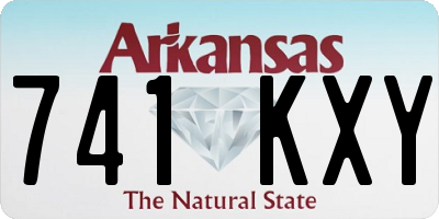 AR license plate 741KXY