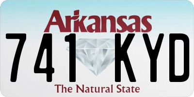 AR license plate 741KYD