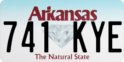 AR license plate 741KYE